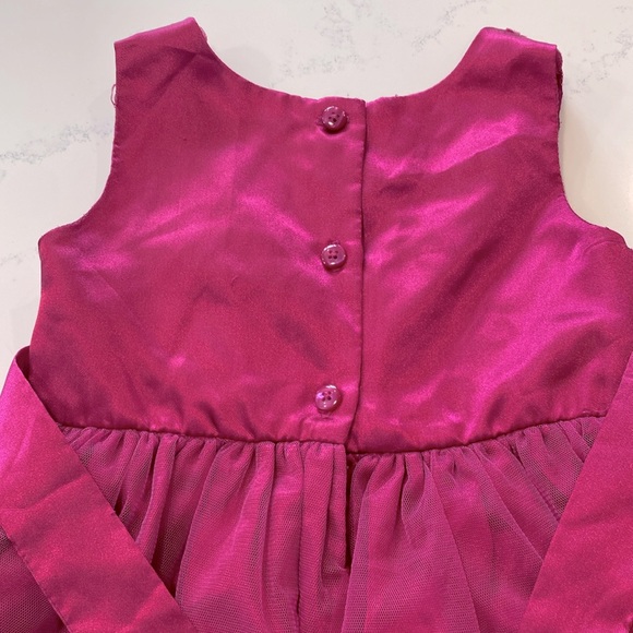 Pink kids party dress with tulle and sequin girls size 5 - Picture 5 of 8
